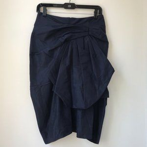 NEW Marc Jacobs Navy Blue Ruffle Skirt Size 0